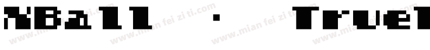 XBall 常规斜体TrueType字体转换